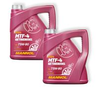 2x 4L Mannol MTF-4 Getriebeöl 75W-80 API GL-4 VW G052 G055 MB 235.10 BMW MTF LT
