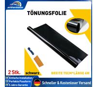 2x 5% Fenster Sonnenschutz Folie Tönungsfolie Scheibenfolie Sichtschutzfolie 6M
