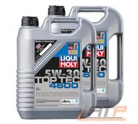 2x 5 L = 10 LITER LIQUI MOLY TOP TEC 4600 5W-30 MOTOR-ÖL MOTOREN-ÖL 32039289