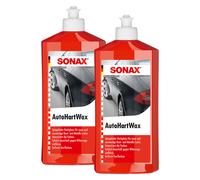 2x 500 ml SONAX Hartwachs-Politur Carnauba-Wachs Lack-Versieglung Auto-Wachs KFZ