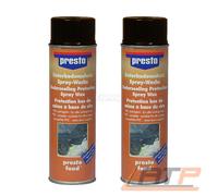 2x 500ml PRESTO UNTERBODENSCHUTZ WACHS UBS BRAUN ÜBERLACKIERBAR ROSTSCHUTZ SPRAY
