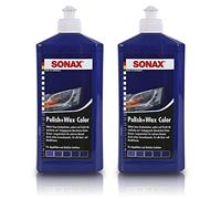 2x 500ml SONAX POLISH & WAX COLOR BLAU AUTOPOLITUR LACK AUTO POLITUR