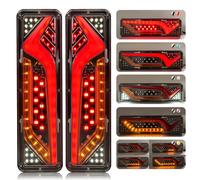 2x 57LED Anhänger Rücklicht Rückleuchten Set Anhänger Beleuchtung 12V/24V PKW.