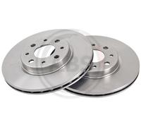 2x A.B.S. 16046 Bremsscheibe vorne für ALFA ROMEO FIAT LANCIA