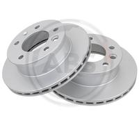 2x A.B.S. 16453 Bremsscheibe vorne für MERCEDES-BENZ VW