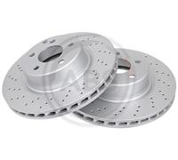 2x A.B.S. 17111 Bremsscheibe vorne für MERCEDES-BENZ
