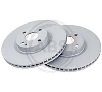 2x A.B.S. 18490 Bremsscheibe vorne für ABARTH FIAT MAZDA