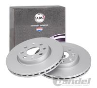 2x A.B.S. BREMSSCHEIBEN 257mm VORNE passend für FIAT GRANDE PUNTO OPEL ADAM
