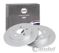 2x A.B.S. BREMSSCHEIBEN 259mm HINTEN passend für LEXUS CT TOYOTA PRIUS VERSO