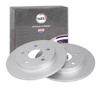 2x A.B.S. BREMSSCHEIBEN 259mm HINTEN passend für TOYOTA AURIS COROLLA