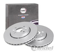2x A.B.S. BREMSSCHEIBEN 280mm VORNE passend für DACIA DOKKER LODGY RENAULT