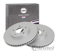 2x A.b.s. Bremsscheibe [Hersteller-Nr. 17197] für Hyundai