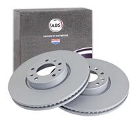 2x A.B.S. Bremsscheibe BESCHICHTET 18576 für OPEL VIVARO K0 Bus ZAFIRA LIFE D4d