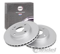 2x ABS BREMSSCHEIBEN 235mm BELÜFTET VORNE passend für MAZDA 323 DEMIO | 16148