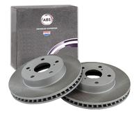 2x ABS BREMSSCHEIBEN 275mm BELÜFTET VORNE passend für TOYOTA HILUX | 18972