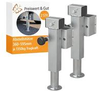 Preiswert & Gut 2X Anhängerstütze kippbar 1300Kg Stütze 360-595mm Ausdrehstütze SF60 D85 SW19