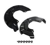 2x AIC Spritzblech Bremsscheibe + Schrauben für VW POLO 4 5 UP A1 8X IBIZA vorne