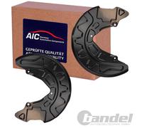 2x AIC SPRITZBLECH BREMSSCHEIBE VORNE passend für VW GOLF 7 SEAT LEON AUDI A3 8V