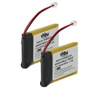 2x Akku für Sena YP802542P Headset 650mAh