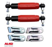 2x AL-KO Alko Octagon Radstoßdämpfer rot 2000/3500kg inkl. Halterung f. Achse
