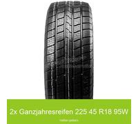 2x Allwetterreifen 225/45 R18 95W Aplus A-909 3PMSF | 55811