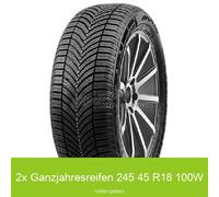 2x Allwetterreifen 245/45 R18 100W Aplus AS-909 3PMSF XL | 73289