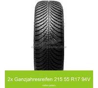 2x Allwetterreifen Goodyear Vector 4-Seasons G-2 3PMSF AO 215/55 R17 94V | 21601
