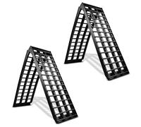 2x Alu Auffahrrampe Constands V schwarz, bis 680 kg, klappbar, für Motorrad, Sco