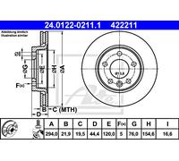 ATE Bremsscheibe 24.0122-0211.1