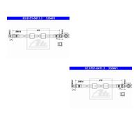 2x ATE Bremsschlauch Bremsleitung vorne passend für BMW 5er E39 523i 520i 525i