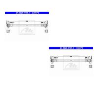 2x ATE Bremsschlauch hinten für Fiat 500 312_ 1.2 0.9 312 Ford KA RU8 1.3 TDCi