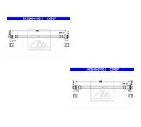 2x ATE Bremsschlauch hinten für Peugeot 307 3A/C 1.6 16V 1.4 3E 2.0 3H Citroën