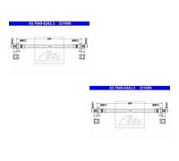 2x ATE Bremsschlauch hinten für Skoda Yeti 5L 1.2 TSI 2.0 TDi 4x4 VW EOS 1F7