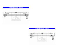 2x ATE Bremsschlauch Hinterachse für Audi A6 4A C4 2.6 2.3 4A2 2.0 2.5 TDI