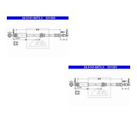 2x ATE Bremsschlauch Vorderachse für Mazda 2 DY 1.4 1.25 Ford Fiesta V JH_ JD_