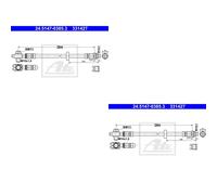 2x ATE Bremsschlauch Vorderachse für VW Lupo 6X1 6E1 1.0 1.4 Polo 6N2 6N1 60 50