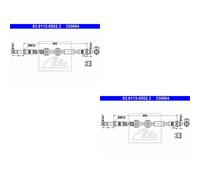 2x ATE Bremsschlauch Vorderachse für VW Transporter VI Kasten SGA SGH 2.0 TDI