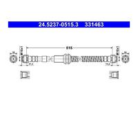 2x ATE Bremsschlauch vorne 23467984 331463