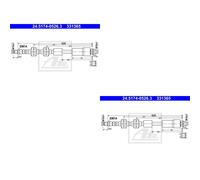 2x ATE Bremsschlauch vorne für BMW 1er E81 118d 116i E87 120d 3er Touring E91