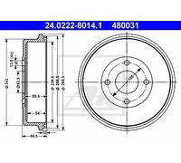 ATE Bremstrommel 24022280141 für Ford