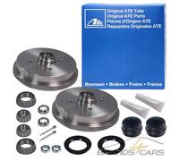 2x ATE SATZ BREMSTROMMEL BREMSTROMMELN Ø180 HINTEN FÜR AUDI 50 1.1 1.3 BJ 74-78