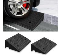 2x Auffahrrampe Bordsteinrampe Fahrzeugrampe bis 10T Rampe Rollstuhlrampe Gummi