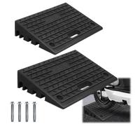 2x Auffahrrampe Gummi Motorradrampe Bordsteinrampe mit Griff Rollstuhlrampe