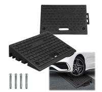 2x Auffahrrampe mit Griff Gummi Motorradrampe Rollstuhlrampe PKW Bordsteinrampe