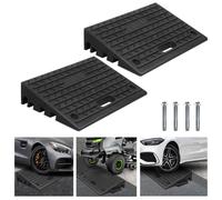 2x Auffahrrampe Motorradrampe Bordsteinrampe Rollstuhlrampe mit Griff Gummi PKW