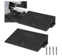 2x Auffahrrampe Rollstuhlrampe Gummi Bordsteinrampe mit Griff Motorradrampe PKW