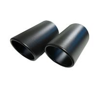 2x Auspuffblende Endrohr Edelstahl schwarz für BMW Z4 Roadster E85