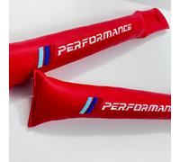 2x Auto Car Universal Autositz Lücke Lückenfüller Pad PU Leder Für BMW Rot NEW