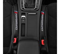2x Auto Car Universal Autositz Lücke Lückenfüller Pad PU Leder Für BMW Schwarz