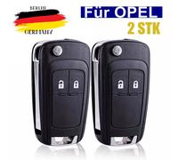 2X Auto Ersatz Klappschlüssel Gehäuse für Opel Astra J Corsa E Meriva B Insignia